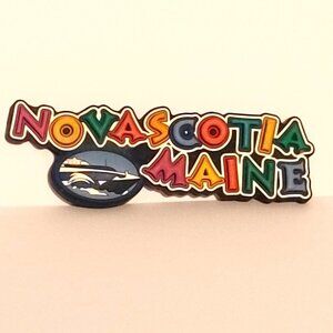FUN Colourful NOVA SCOTIA MAINE CAT Ferry Fridge Magnet